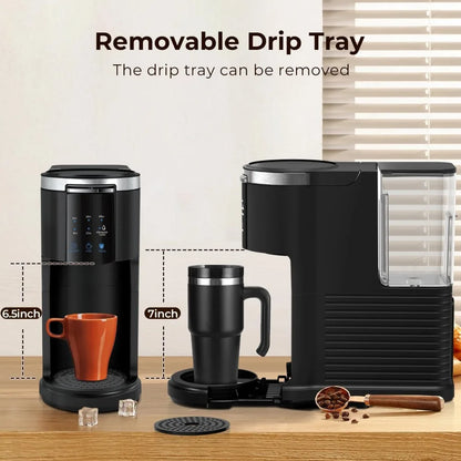 Dual Brew Coffee Maker | K-Cup & Ground Coffee, 5 Brew Sizes, 40oz Tank & Touchscreen Control
