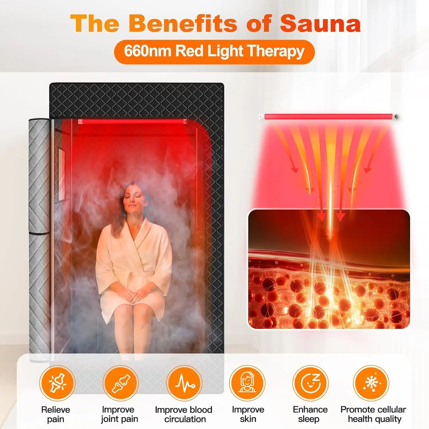 Portable Infrared Steam Sauna Tent – Home Detox & Relaxation