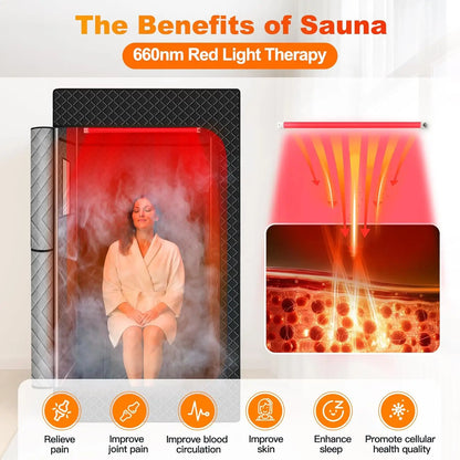 Portable Infrared Steam Sauna Tent – Home Detox & Relaxation