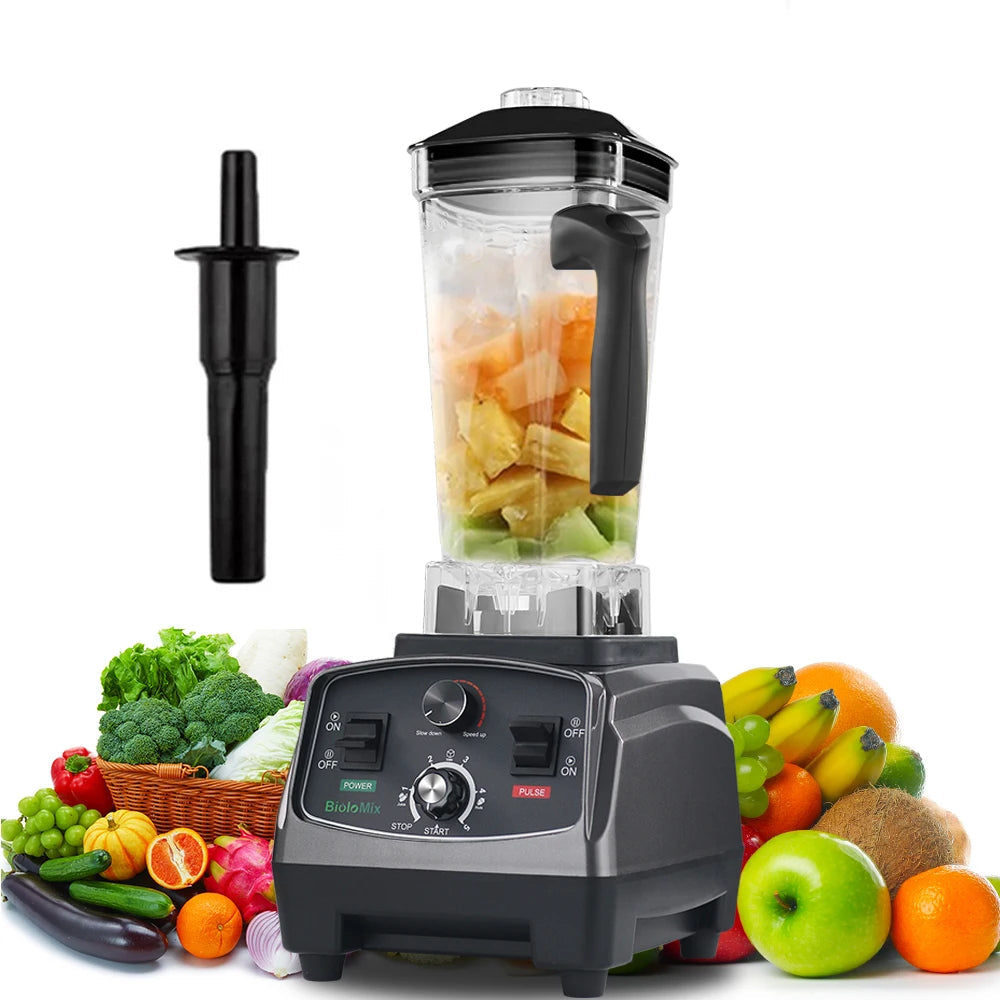 2200W Countertop Blender for Smoothies & Food Prep | BPA-Free 2L Jar, Timer, 6 Blades, Ice Crusher | Powerful Home Mixer with Safety Features