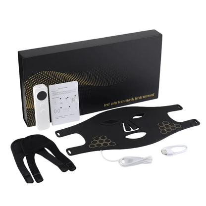 LED Light Therapy Face Mask | 72 Beads, Red, Blue & Infrared Light (660nm/460nm/850nm) | 4 Modes, Rechargeable, Silicone Skin Care Mask