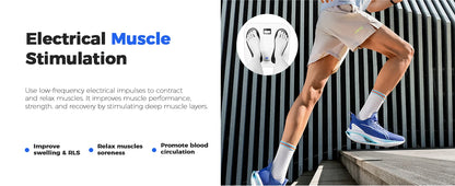 EMS Foot Massager for Neuropathy & Plantar Fasciitis | TENS Circulation Machine with 10 Modes & 20 Intensities