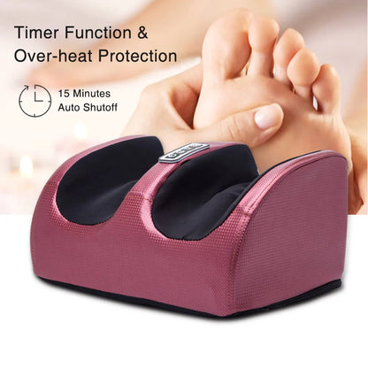 Shiatsu Foot Massager Machine with Heat | Foot Pain Relief & Circulation System with 12 Massage Nodes & Deep Kneading