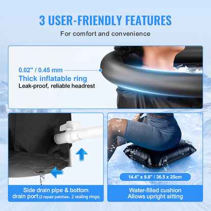Portable Ice Bath Plunge Tub for Cold Water Therapy