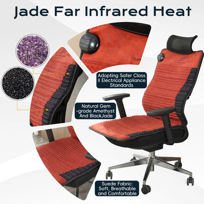 PEMF Infrared Therapy Mat | Amethyst, Tourmaline Heated Crystal Sauna Cushion