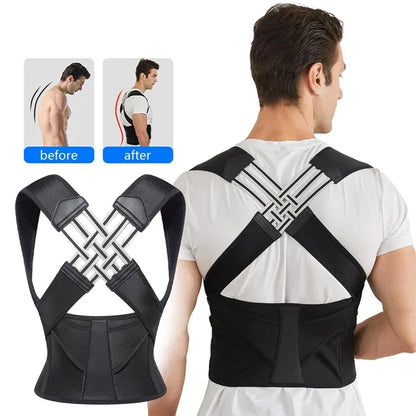 Adjustable Back Posture Corrector Brace for Kids & Adults