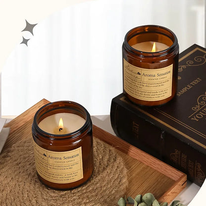 Smokeless Aromatherapy Soy Candle | Clean-Burning Essential Oil Candle | Natural Relaxation Scented Candle | Eco-Friendly Gift by vitaAsana