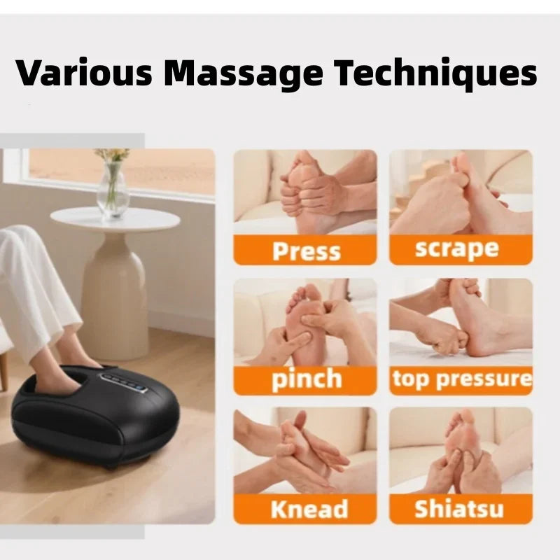 Foot Massager Machine with Heat | Electric Foot Massager with Air Compression and Kneading | Foot Massage Device