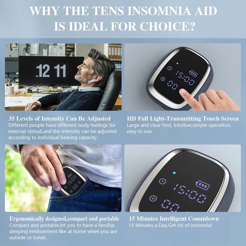 Handheld CES Sleep Aid Device – Relaxation & Stress Relief