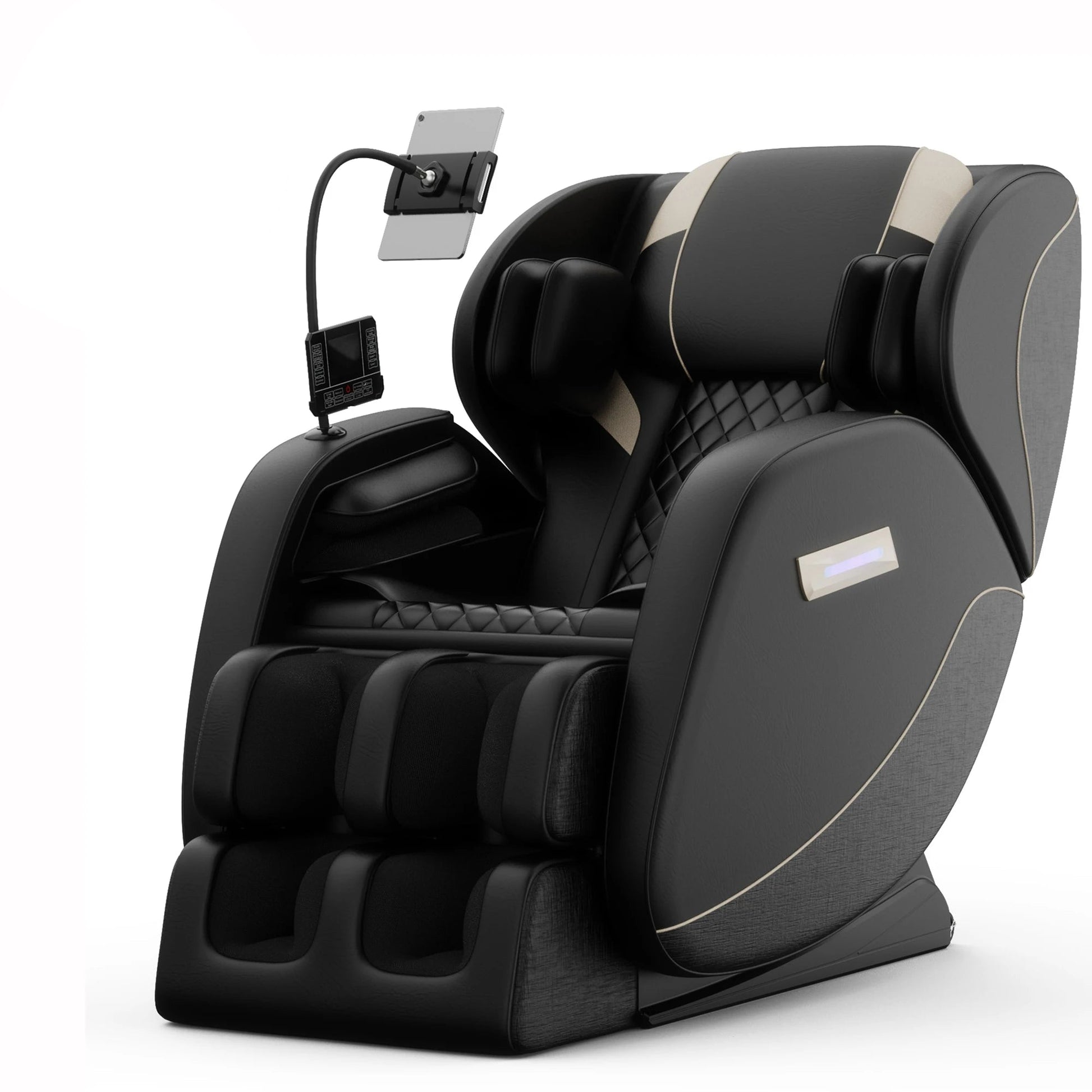 Zero Gravity Full Body Massage Chair | Airbag Compression, Heating, Foot Rollers, Bluetooth Music & Touchscreen Control | Supports up to 180 lbs
