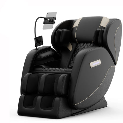 Zero Gravity Full Body Massage Chair | Airbag Compression, Heating, Foot Rollers, Bluetooth Music & Touchscreen Control | Supports up to 180 lbs
