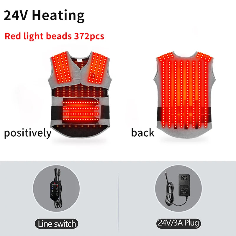 Heated Back and Shoulder Wrap | Electric Heating Pad for Back and Waist | Wearable Heat Therapy Wrap