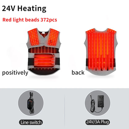 Heated Back and Shoulder Wrap | Electric Heating Pad for Back and Waist | Wearable Heat Therapy Wrap