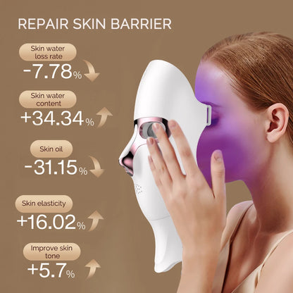 Wireless 7-Color LED Face & Neck Mask – Skin Care Device