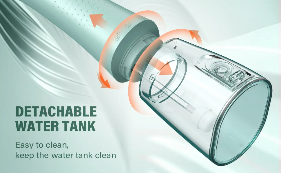 Cordless Water Flosser for Teeth 280ml | 4 Modes, 6 Jets, USB Rechargeable Oral Irrigator | Portable Dental Cleaner for Travel & Home Use