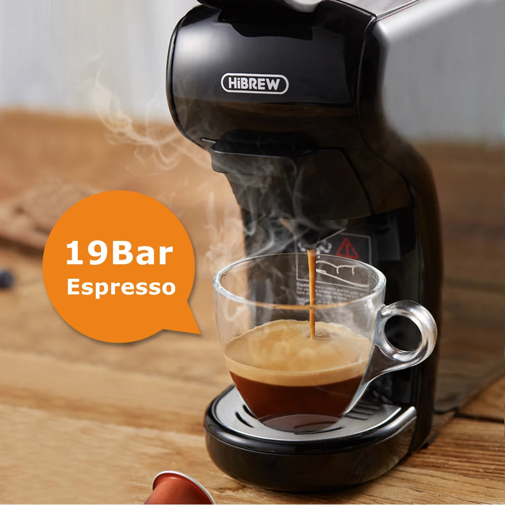 4-in-1 Capsule Coffee Maker Compatible with Nespresso®, Dolce Gusto®, K-Cup® & Ground | 19-Bar Pump, Hot & Cold Brew