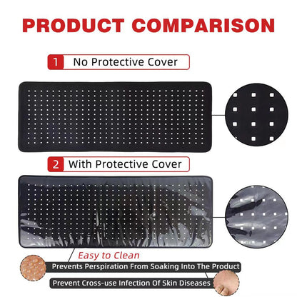 Red Light Therapy Belt | 660nm & 850nm Infrared Wrap for Pain Relief, Slimming, Muscle Recovery | LED Pad for Back, Waist, Legs