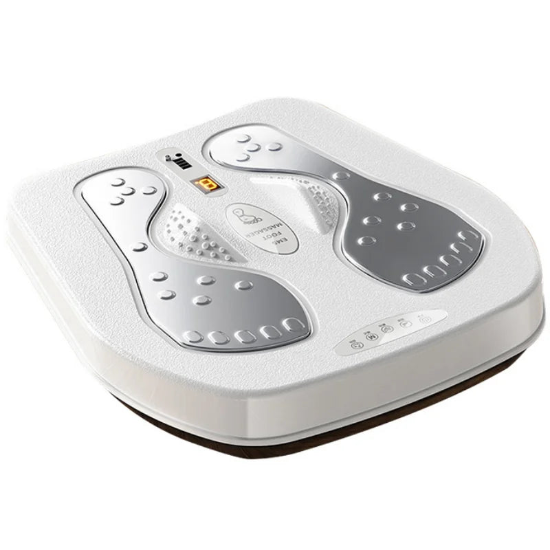 EMS Foot Massager with Heat & Remote | Electric Foot Circulation Machine, Pulse Therapy Pad, Adjustable Intensity & Modes