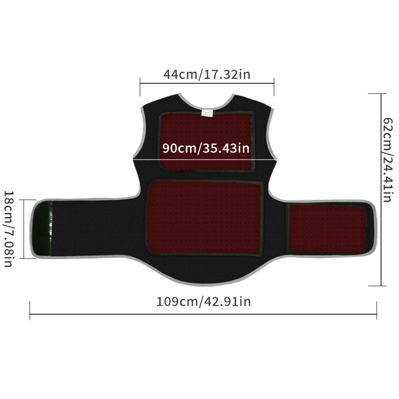Heated Back and Shoulder Wrap | Electric Heating Pad for Back and Waist | Wearable Heat Therapy Wrap
