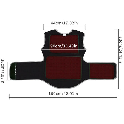 Heated Back and Shoulder Wrap | Electric Heating Pad for Back and Waist | Wearable Heat Therapy Wrap