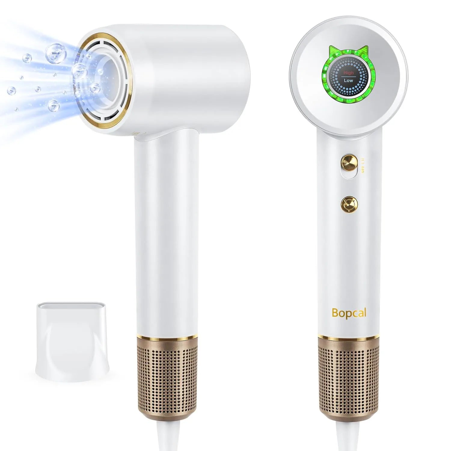 High-Speed Hair Dryer 110,000 RPM | 200 Million Negative Ions, 16 Modes, Lightweight Ionic Blow Dryer with LED & Smart Temp Control