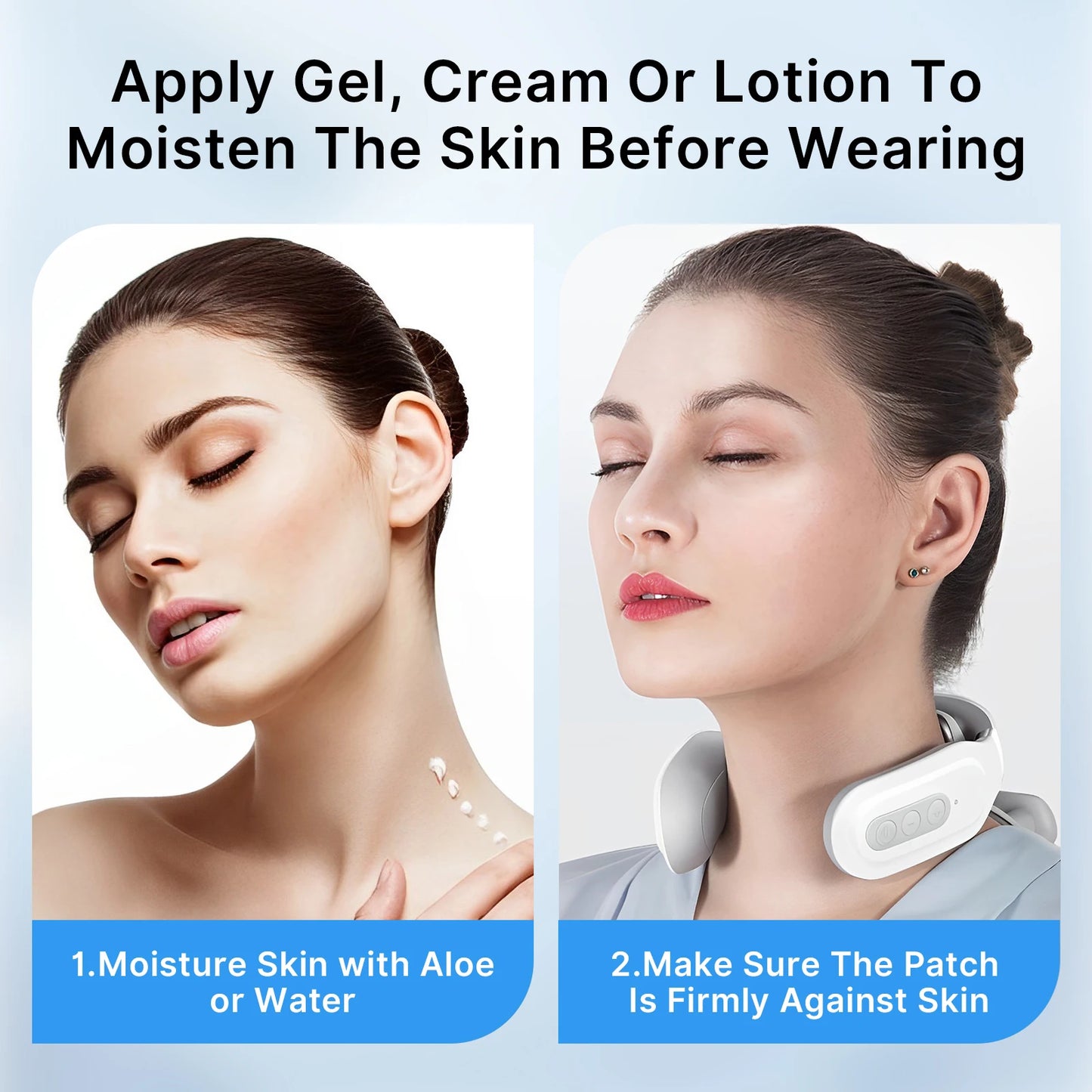 Cordless Neck Massager with Heat | 16 Intensity EMS, Deep Muscle Relief, Hands-Free Design