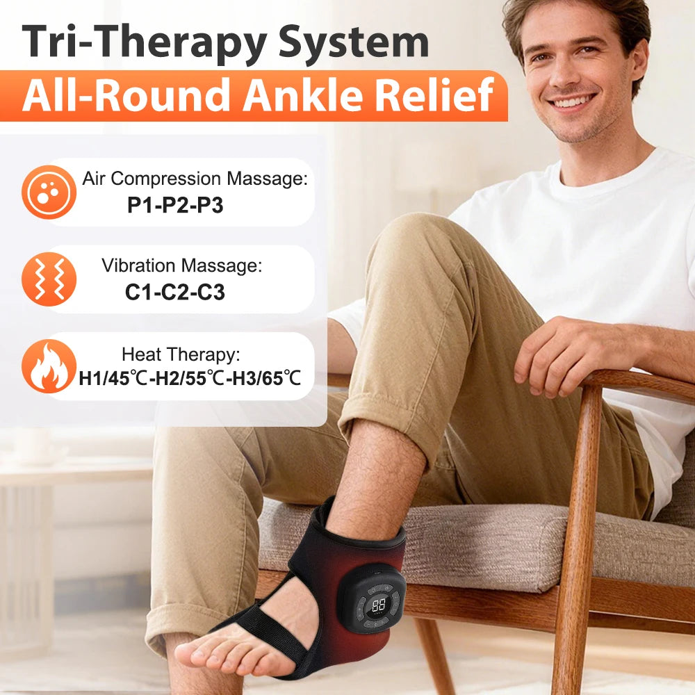 EMS Foot Massager Machine | TENS Foot Circulation Stimulator Pad, Adjustable Intensity