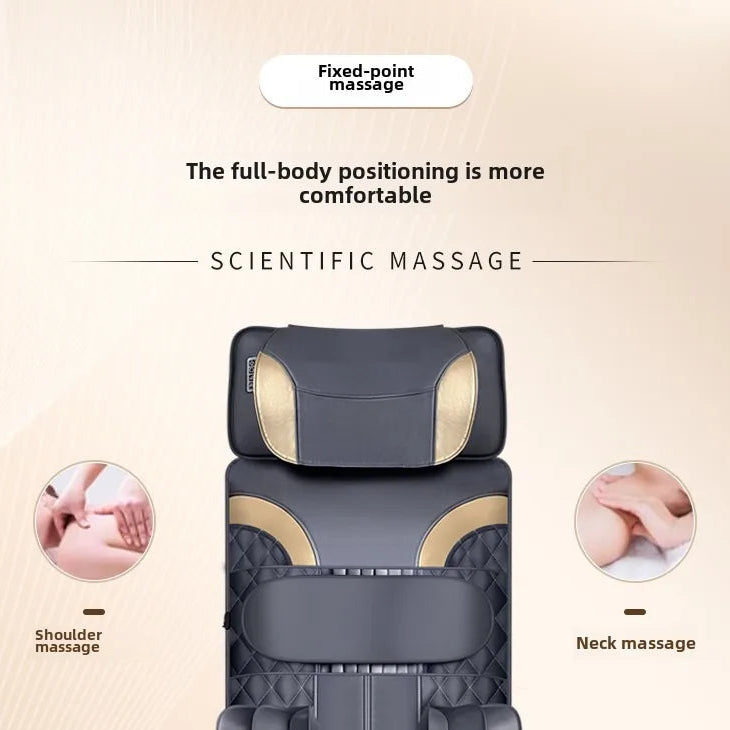 Full Body Massage Mat with Heat & Air Compression | Neck, Back, Lumbar Traction Massager Mattress with Vibration & Remote