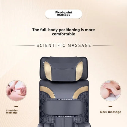 Full Body Massage Mat with Heat & Air Compression | Neck, Back, Lumbar Traction Massager Mattress with Vibration & Remote