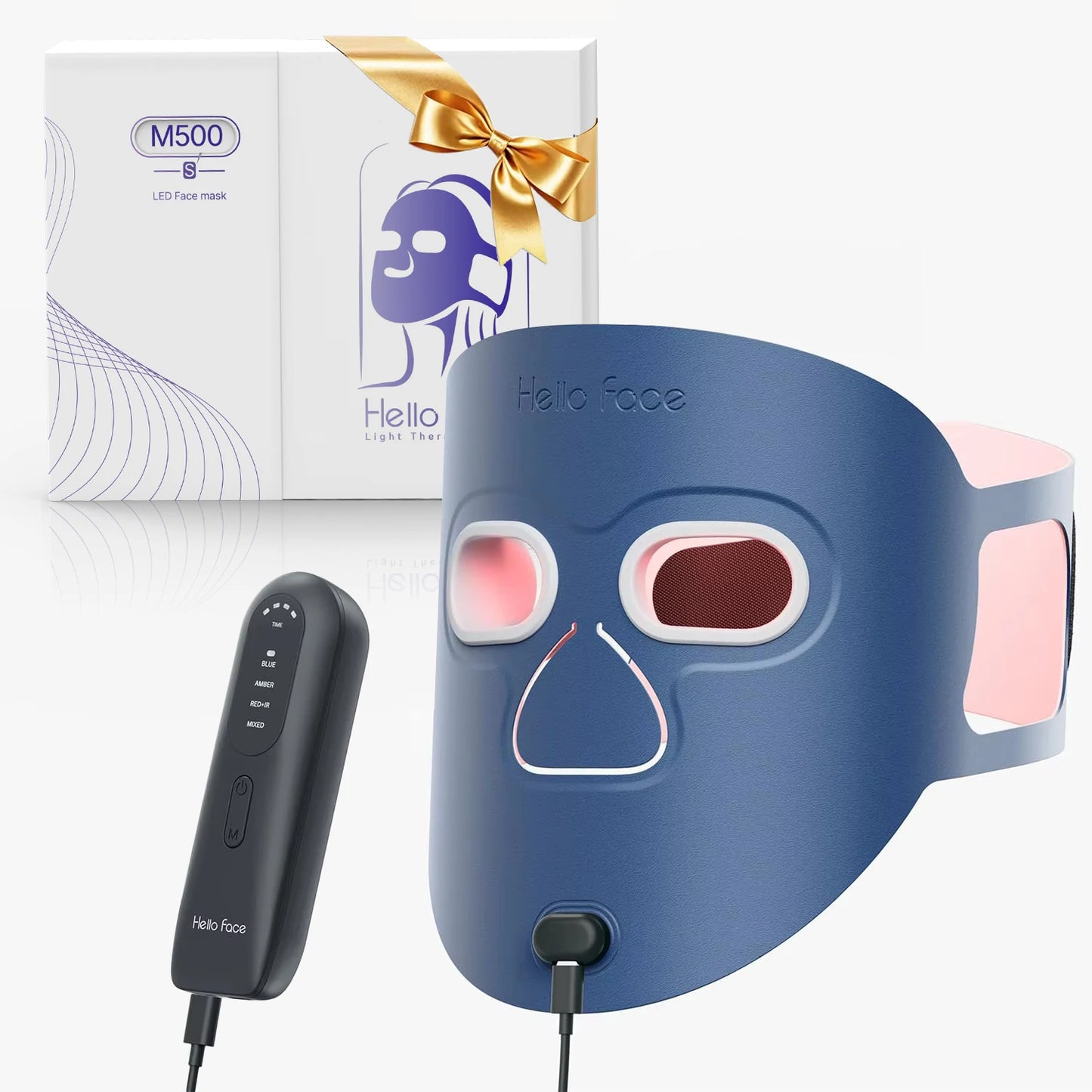 Wireless LED Red Light Therapy Face Mask – 4 Modes