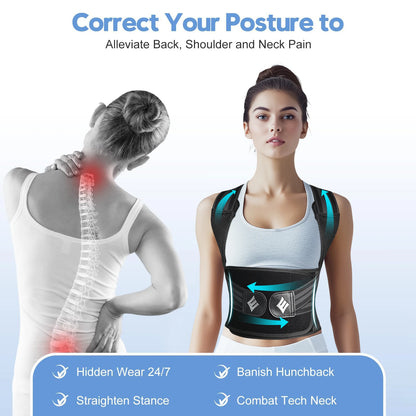 Adjustable Posture Corrector Back Brace for Pain Relief