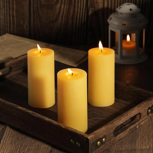 Natural Beeswax Meditation Candles - vitaAsana