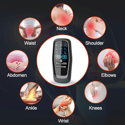 Electric TENS & EMS Muscle Stimulator | 6 Massage Modes, 19 Intensity Levels, USB Rechargeable Pain Relief Therapy for Back, Neck, Legs & Arms