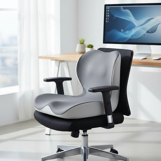 Seat Cushion for Office Chair | Memory Foam Coccyx Cushion | Back and Tailbone Support