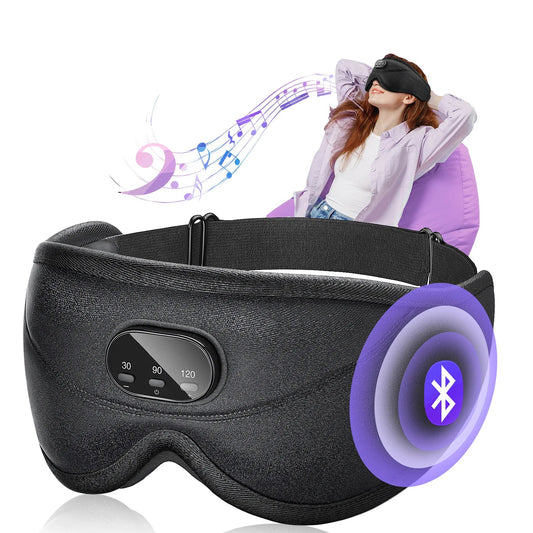 3D Bluetooth Sleep Mask Headphones With Blackout Eye Shade