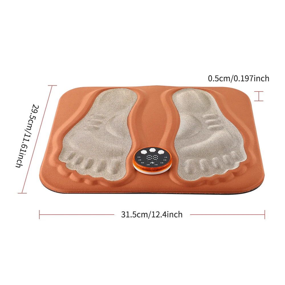 EMS Foot Massager Mat with Remote | Electric Foot Stimulator Pad, 8 Modes, 29 Intensity Levels, Circulation & Muscle Relaxation Device