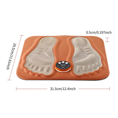 EMS Foot Massager Mat with Remote | Electric Foot Stimulator Pad, 8 Modes, 29 Intensity Levels, Circulation & Muscle Relaxation Device