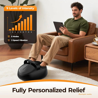 Shiatsu Foot Massager Machine | Foot Massager with Heat and Air Compression | Electric Foot Massage Device