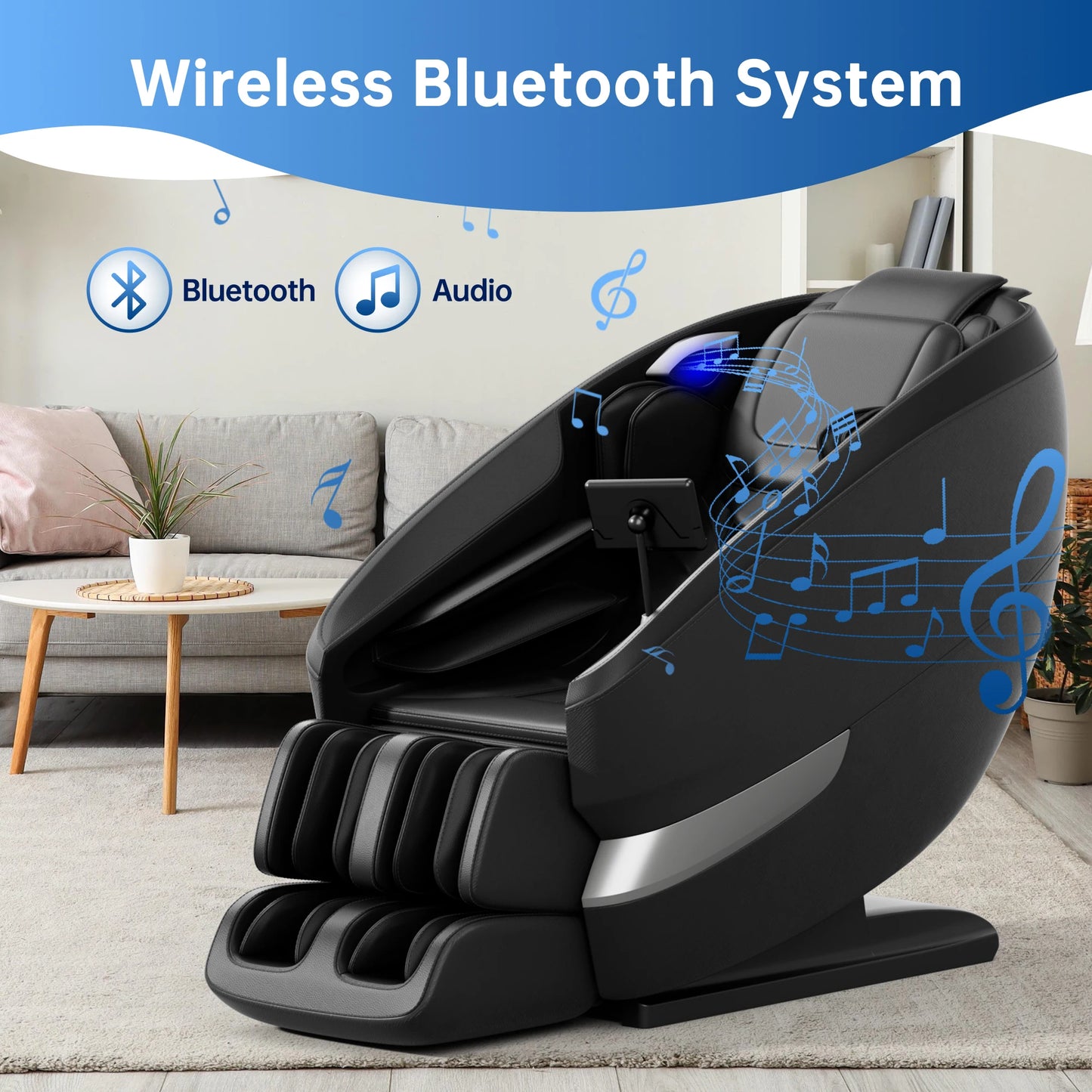 Full Body Massage Chair MC-612 | 18-Ball Bionic System, 24 Airbags, Dual Zero Gravity, Heating & Bluetooth Audio