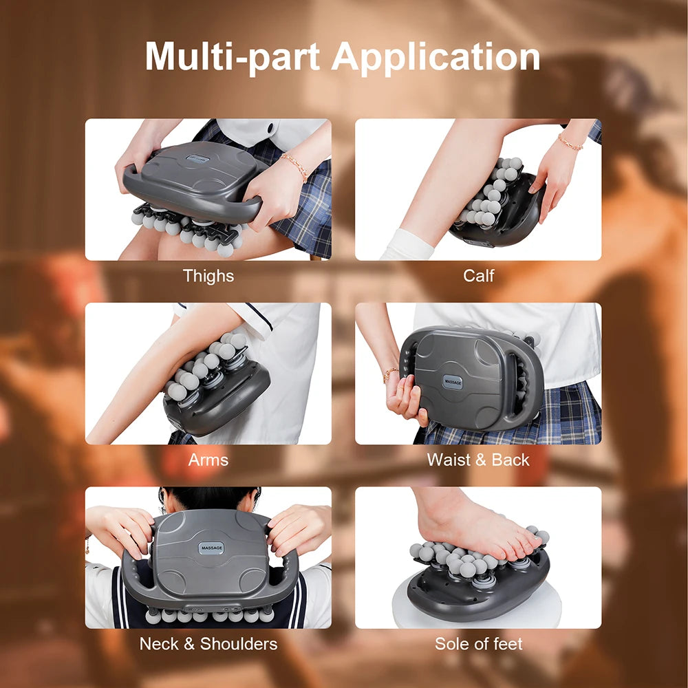 42-Head Deep Tissue Massager | Full Body Fascia Gun, 9 Modes & Heat Therapy Muscle Recovery Device