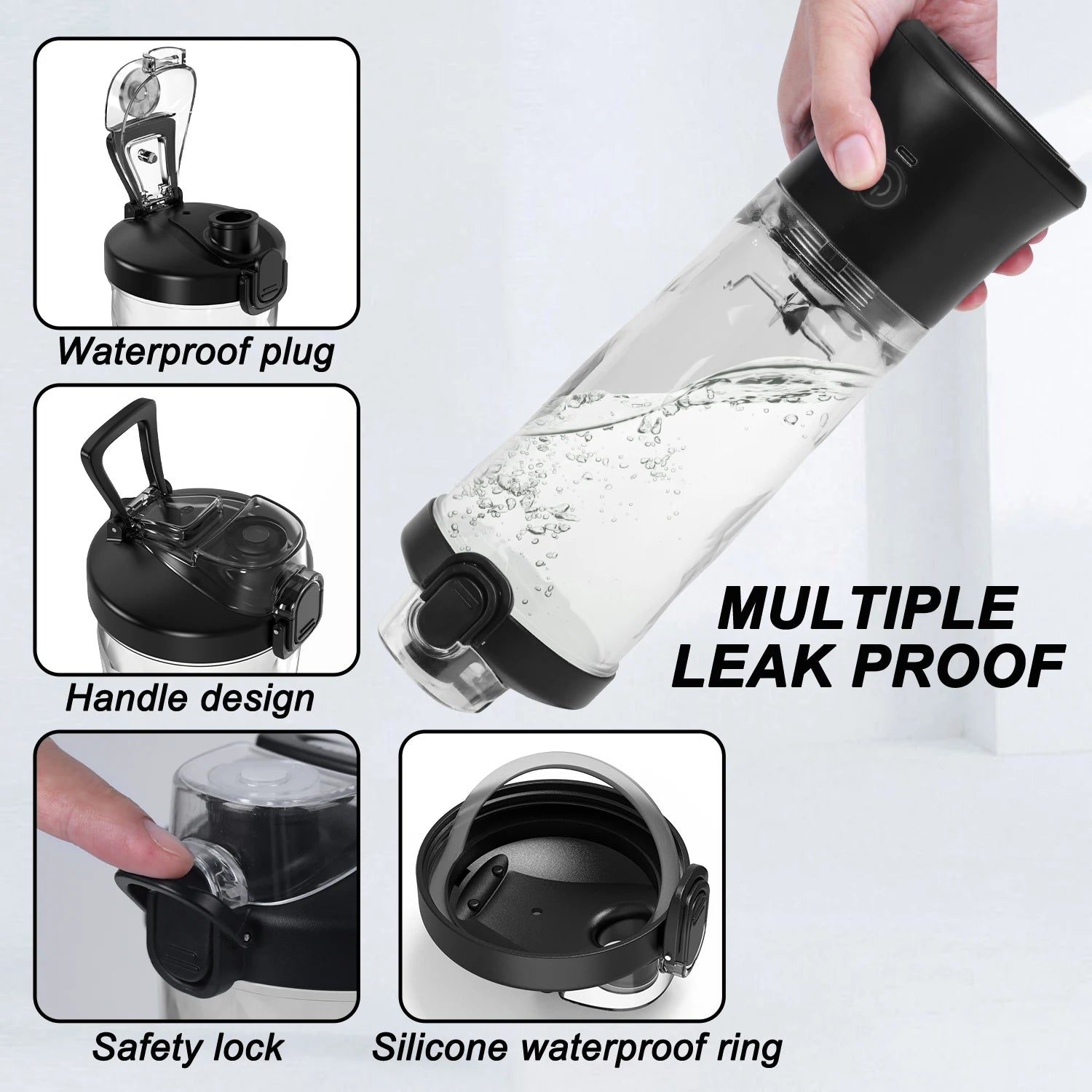 Portable Blender | 6-Blade | 600ML | Rechargeable | USB Type-C | Ice-Crushing Power