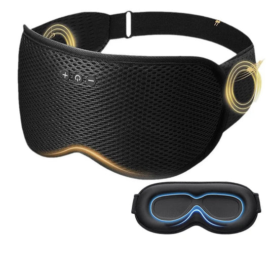 3D Wireless Sleep Headphones Eye Mask – Soft, Washable