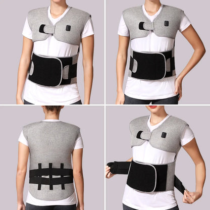 Heated Back and Shoulder Wrap | Electric Heating Pad for Back and Waist | Wearable Heat Therapy Wrap