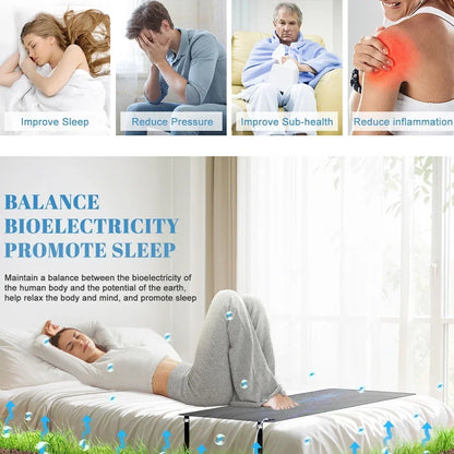 Grounding Mattress Pad With Conductive Cotton Surface