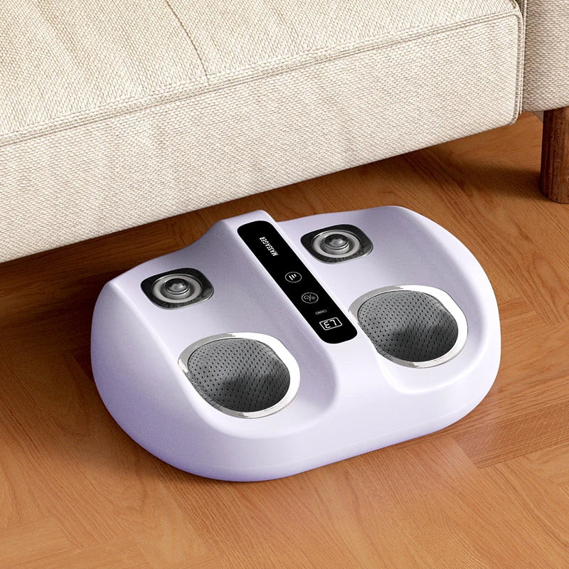 Foot Massager Machine with Heat & Kneading | Foot Pain Relief & Circulation System for Daily Muscle Recovery Purple
