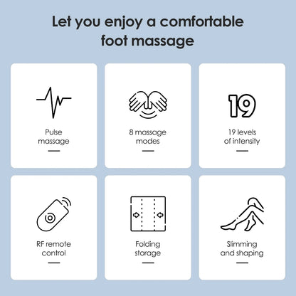 EMS Foot Massager Mat for Circulation | TENS Foot Pain Relief System with 6 Modes & 9 Intensity Levels