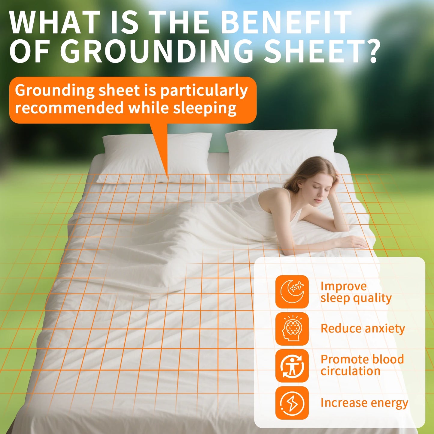 Organic Cotton Grounding Bed Sheet – Silver Fiber Conductive