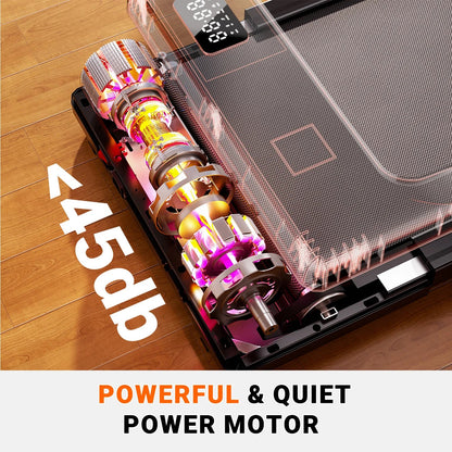 Walking Pad Under Desk Treadmill 2-in-1 | 2.5HP Portable Folding Walking Machine with Remote Control, LED Display & Quiet Motor for Home Office