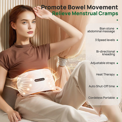 Cordless Abdominal Massager with Heating Therapy