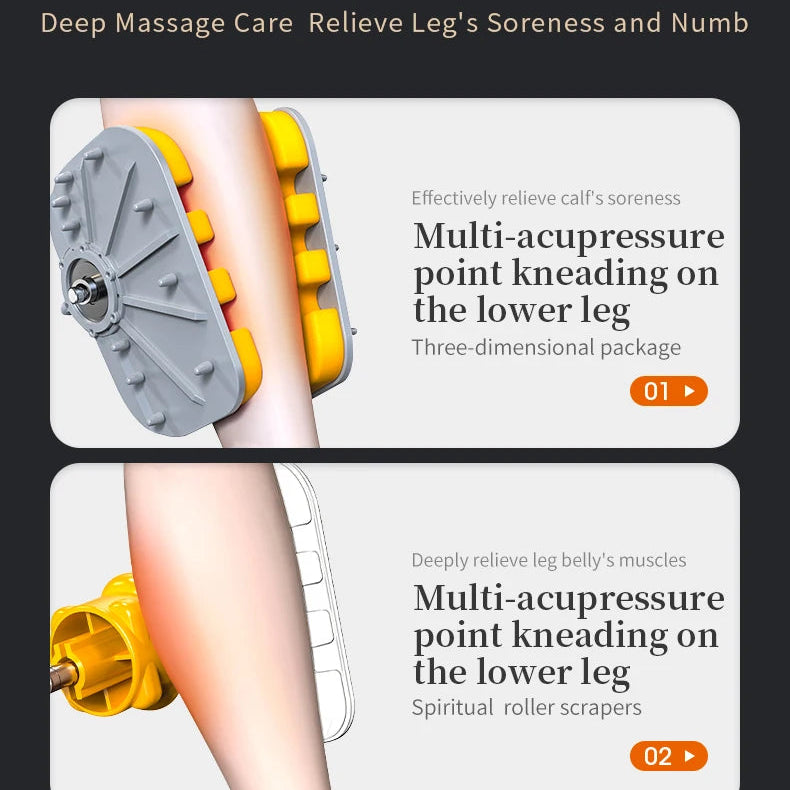 Shiatsu Foot Massager with Heat | Deep Tissue Foot & Calf Massager Machine, Kneading Rollers, Circulation & Muscle Relaxation